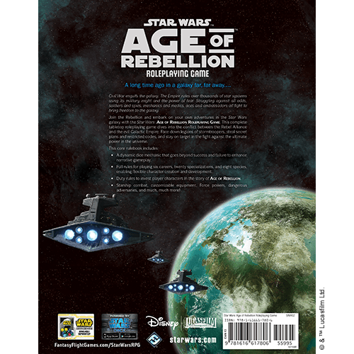 Star Wars: Age of Rebellion Core Rulebook - Excel RC