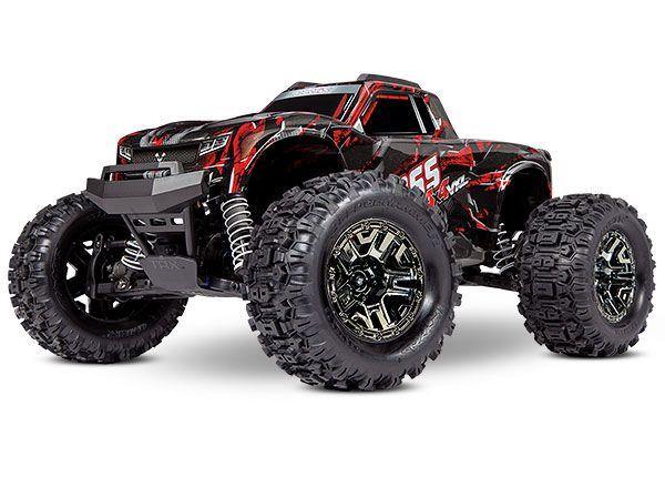 Traxxas 90076-4 Hoss™ 4X4 VXL  1/10 Scale Monster Truck Shadow Red - Excel RC