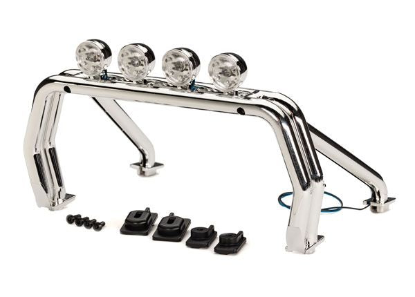 Traxxas Roll Bar Assembled With LED Light Bar Mounts and Screws Fits 9212 Body