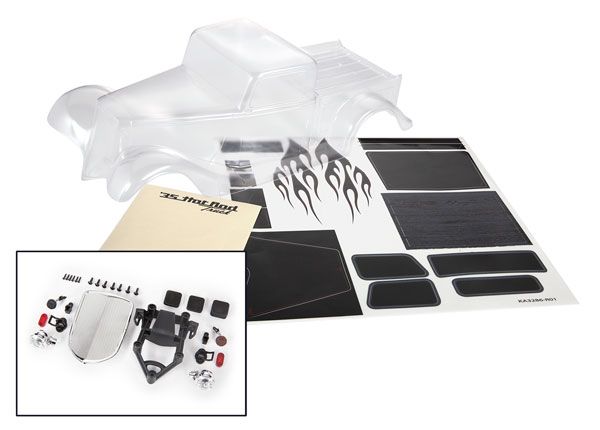 Traxxas BODY 35 HOT ROD TRUCK CLEAR 9335