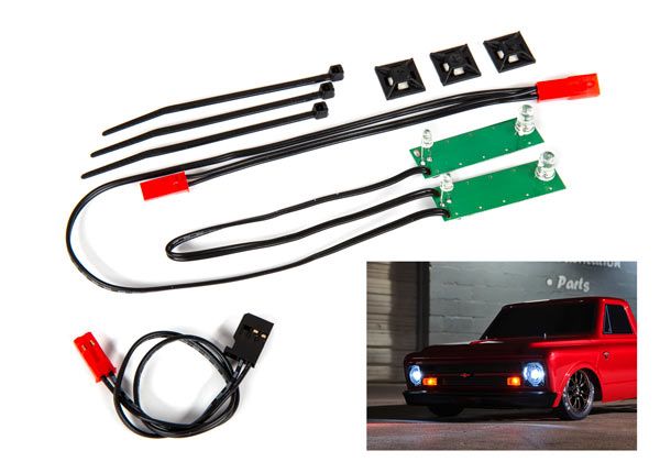 Traxxas 9496 Led Light Set, Front, Complete (White) (Includes Light Harness, Power Harness, Zip Ties (9))