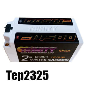 Trinity 2S 7.4V 11,500mah 130C Fat Shorty w/5mm Bullets TEP2325
