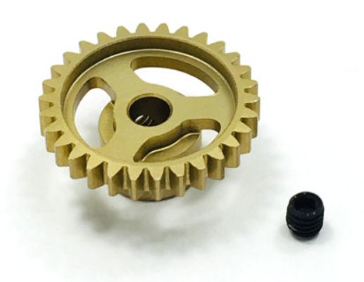 Trinity Ultra Lightweight Thin Aluminum Pinion Gear 48 Pitch (3.17mm Bore)
