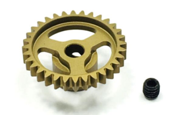 Trinity Ultra Lightweight Thin Aluminum Pinion Gear 48 Pitch (3.17mm Bore)