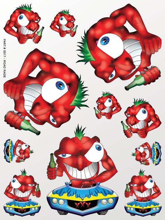 XXX Main Road Rage Sticker Sheet XXXS017 - Excel RC