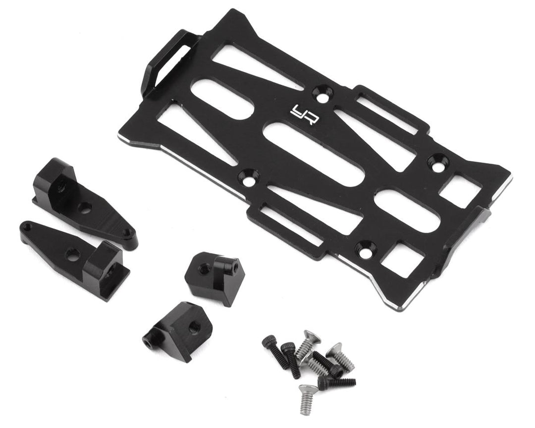 Yeah Racing Axial SCX24 Aluminum Battery Tray Set (Black) AXSC-048