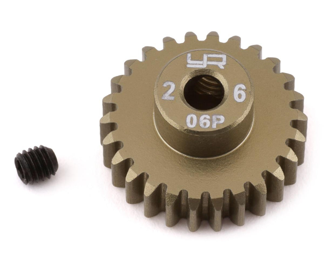 Yeah Racing Mod 0.6 Hard Coated Aluminum Pinion Gear (26T) YEA-MG-06P26T