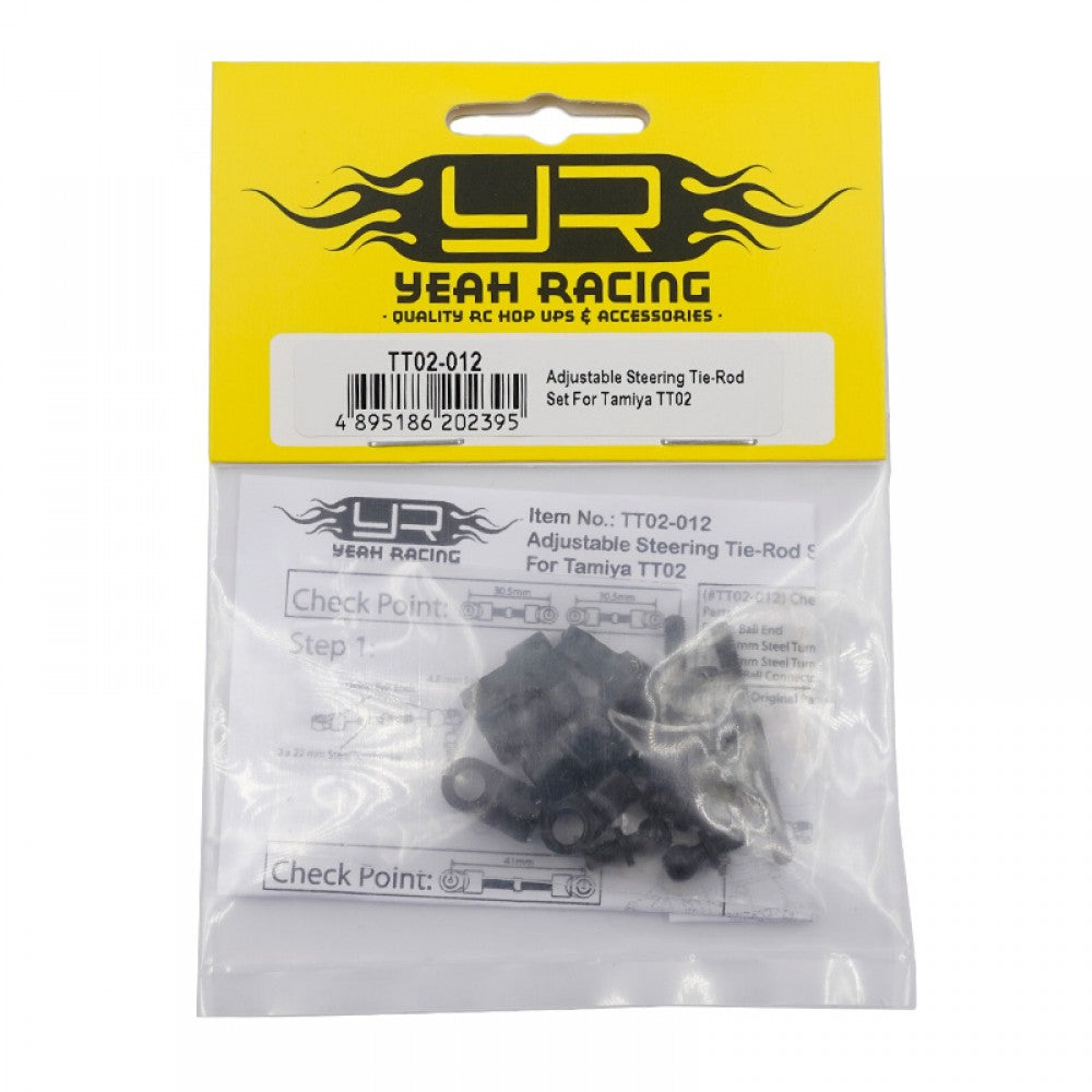 Yeah Racing Adjustable Steering Tie-Rod Set For Tamiya TT02 TT02-012