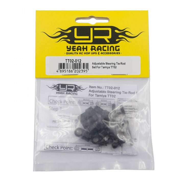 Yeah Racing Adjustable Steering Tie-Rod Set For Tamiya TT02 TT02-012