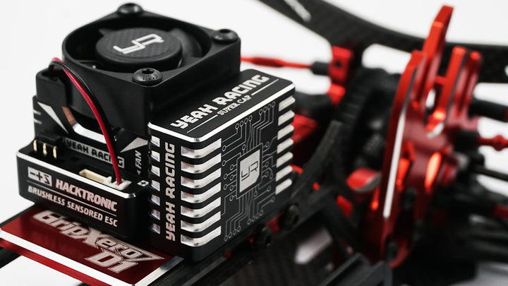 Yeah Racing Aluminum Case Hyper Booster Capacitor 9V For RC Car Black YE-0027BK