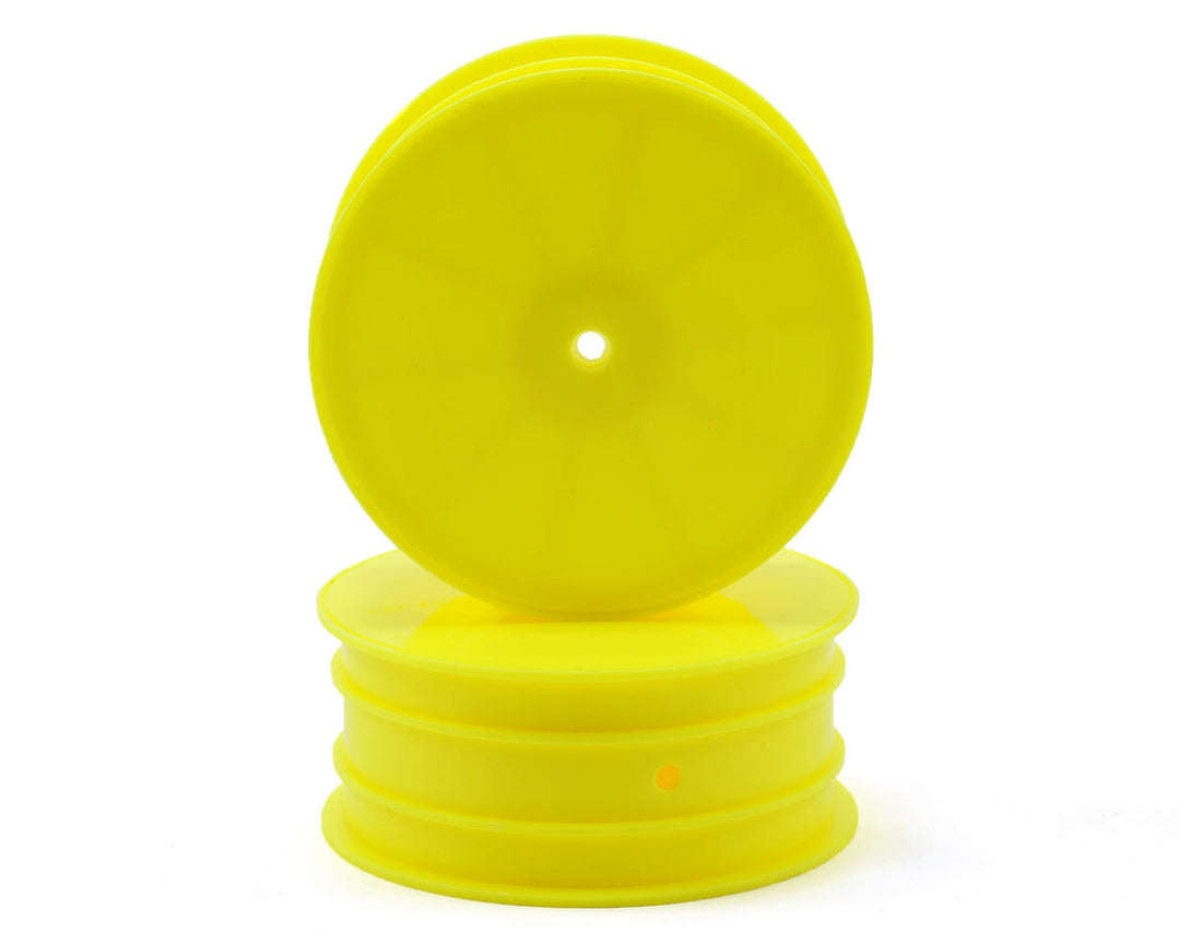 Yokomo 12mm Hex 1/10 4WD Front Buggy Wheels (Yellow) (2) (YZ-4/B-MAX4) YOKB4-821