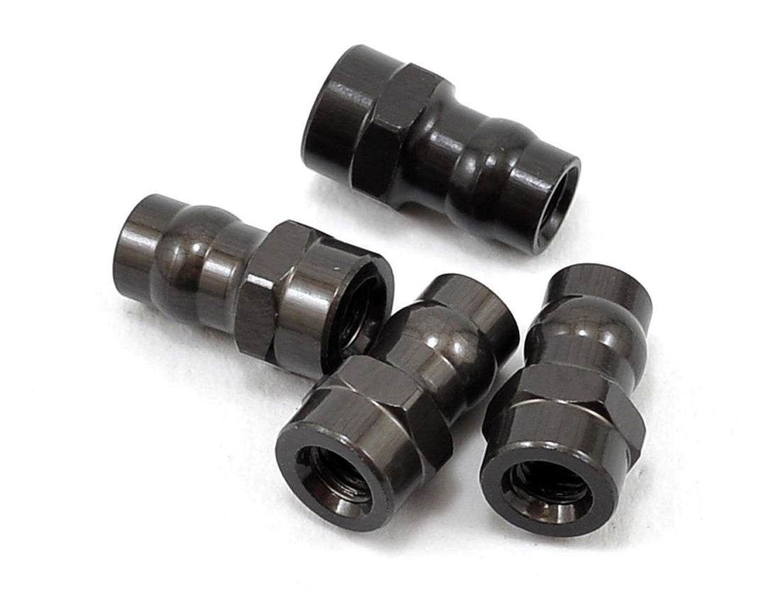 Yokomo Aluminum Hard Coated Shock Cap Ball Set (4) KYS-8BH - Excel RC