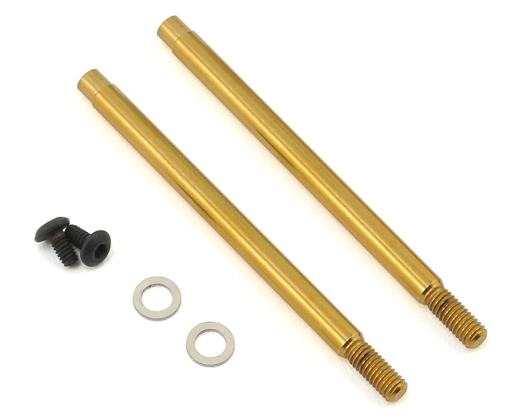Yokomo V3 Titanium Coated Rear Shock Shaft (2) (Screw Type) YOKZ2-S2LT
