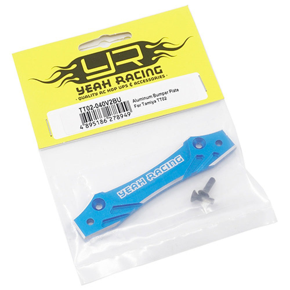 Yeah Racing Aluminum Bumper Plate For Tamiya TT02 TT02-040V2BU